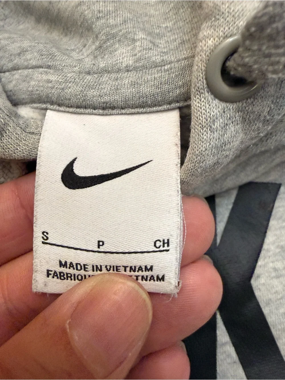 Nike Light Gray Pullover Hoodie with NIKE FOOTBALL Graphic